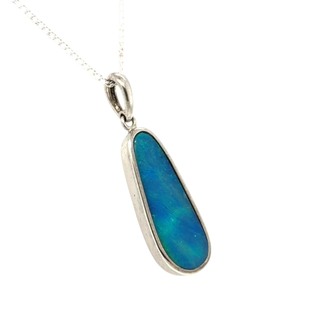Sterling Silver Doublet Opal Pendant (ssdp529)