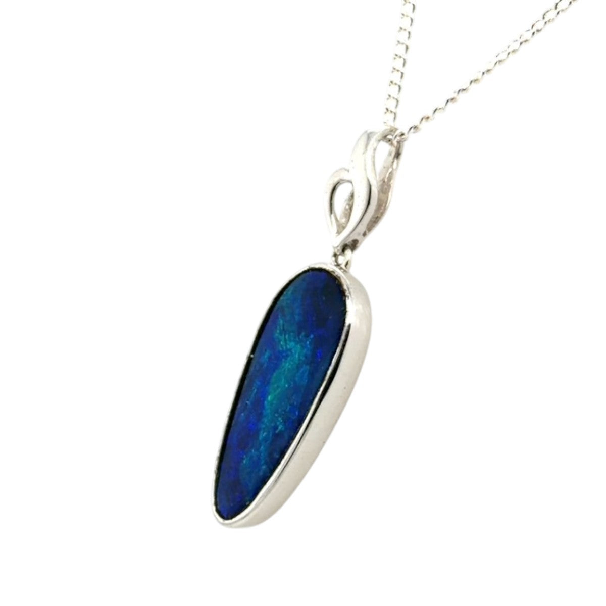 Sterling Silver Doublet Opal Pendant (ssdp530)