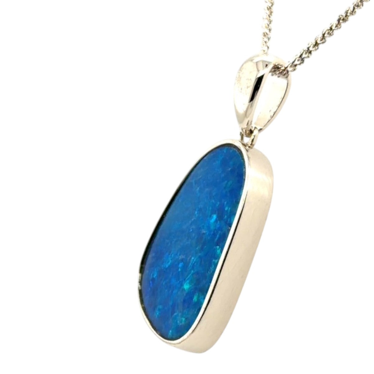 Sterling Silver Doublet Opal Pendant (ssdp526)