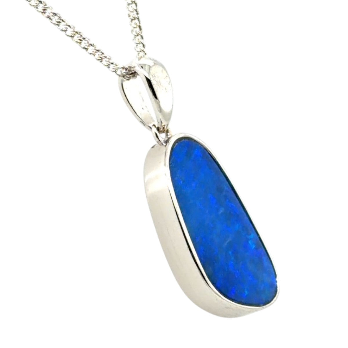 Sterling Silver Doublet Opal Pendant (ssdp526)