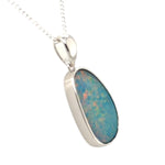 Sterling Silver Doublet Opal Pendant (ssdp527)