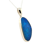 Sterling Silver Doublet Opal Pendant (ssdp525)