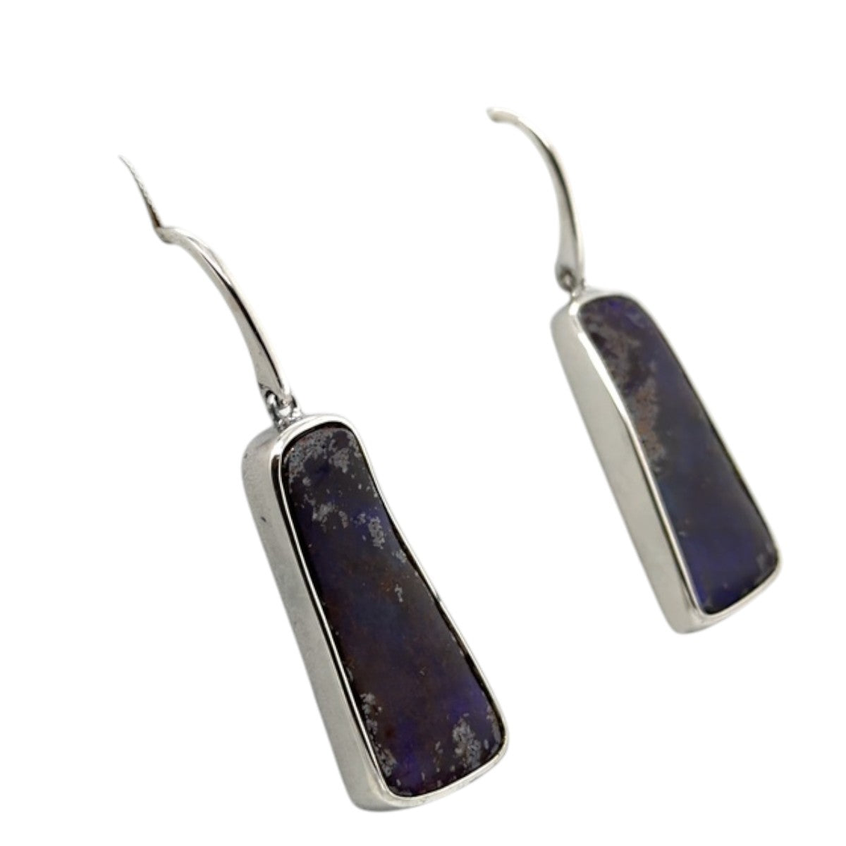 Sterling Silver Boulder Opal Earrings (ssbouear75)
