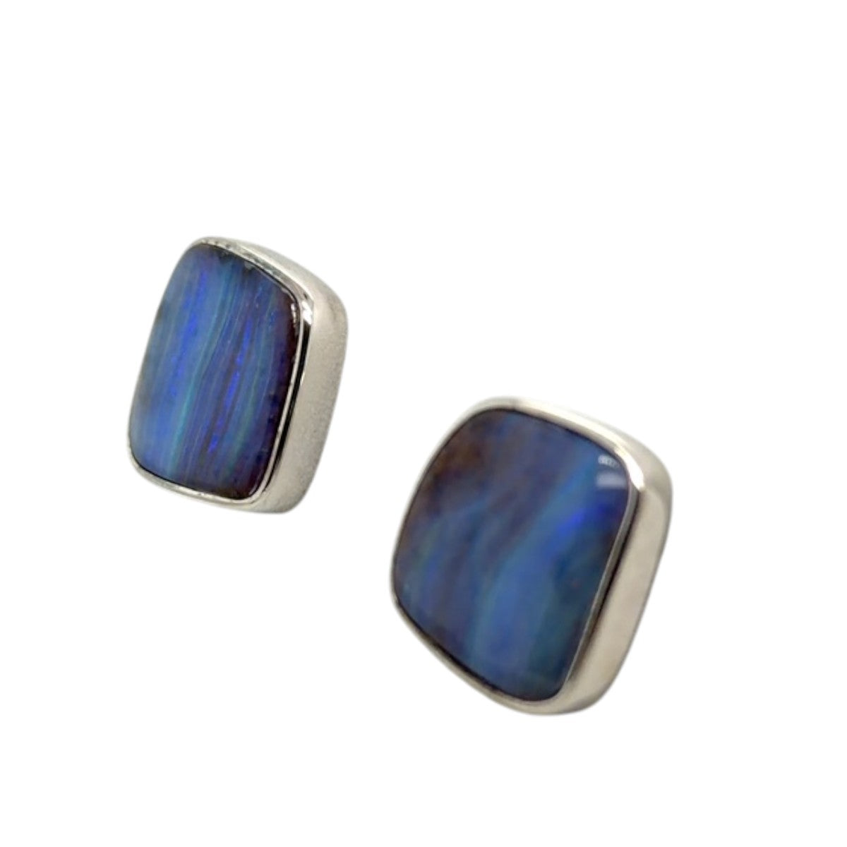 Sterling Silver Boulder Opal Earrings (ssbouear72)
