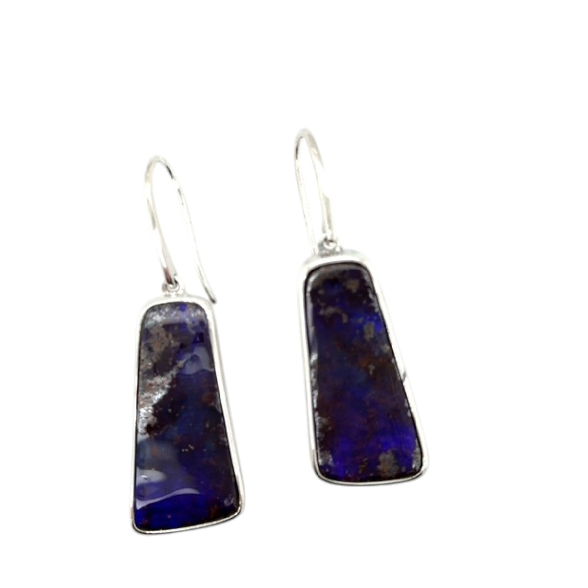 Sterling Silver Boulder Opal Earrings (ssbouear75)