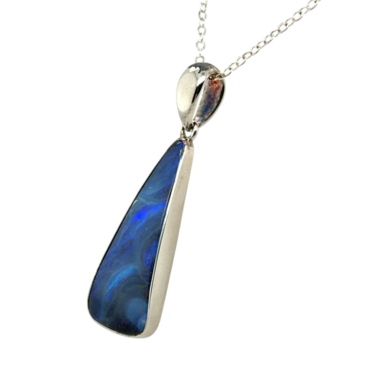 Sterling Silver Boulder Opal Pendant (ssbp161)