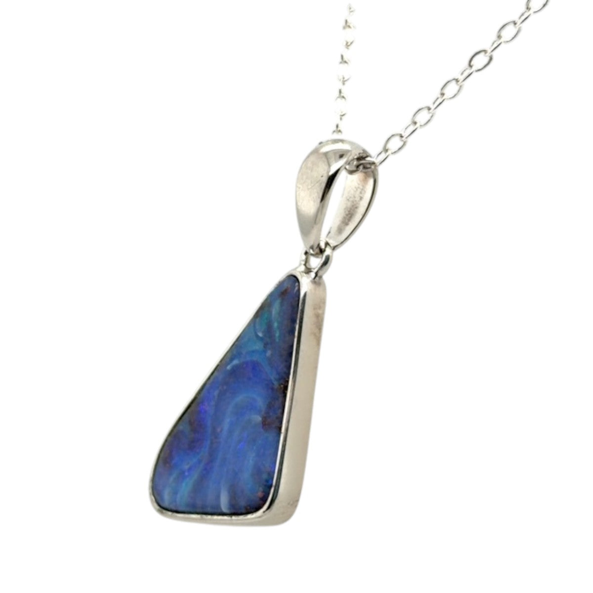 Sterling Silver Boulder Opal Pendant (ssbp162)
