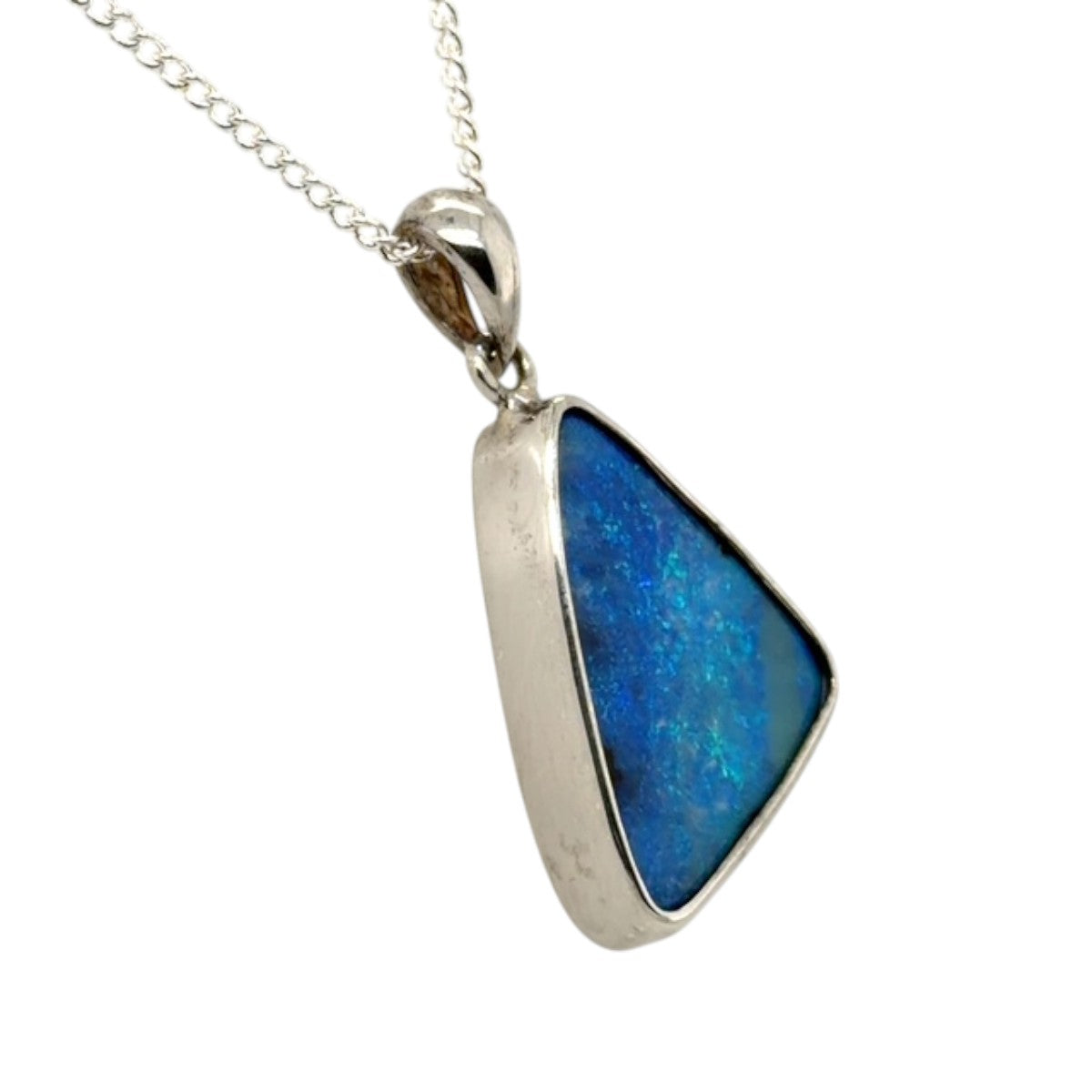 Sterling Silver Boulder Opal Pendant (ssbp163)