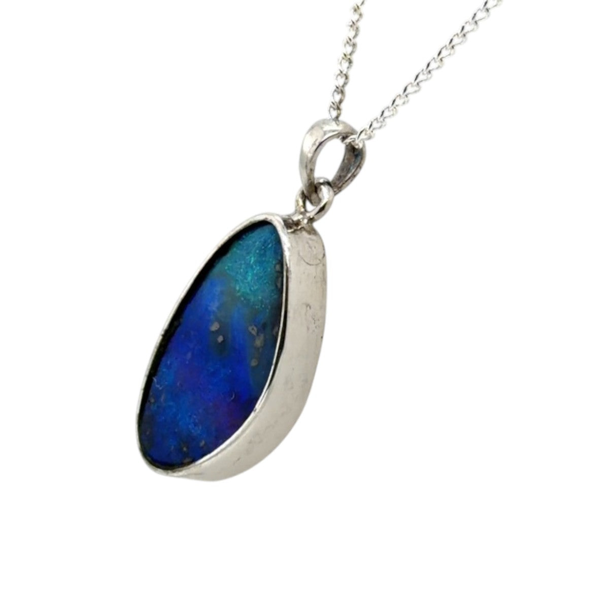 Sterling Silver Boulder Opal Pendant (ssbp166)