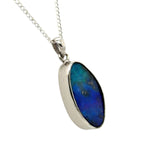Sterling Silver Boulder Opal Pendant (ssbp166)
