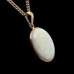 14CT Gold Solid Opal Pendant (sp4311)