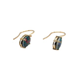 9ct Gold Triplet Opal Earrings (trear91)