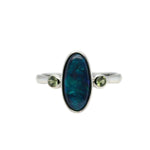 Sterling Silver Black Opal Ring (ssblkr260)