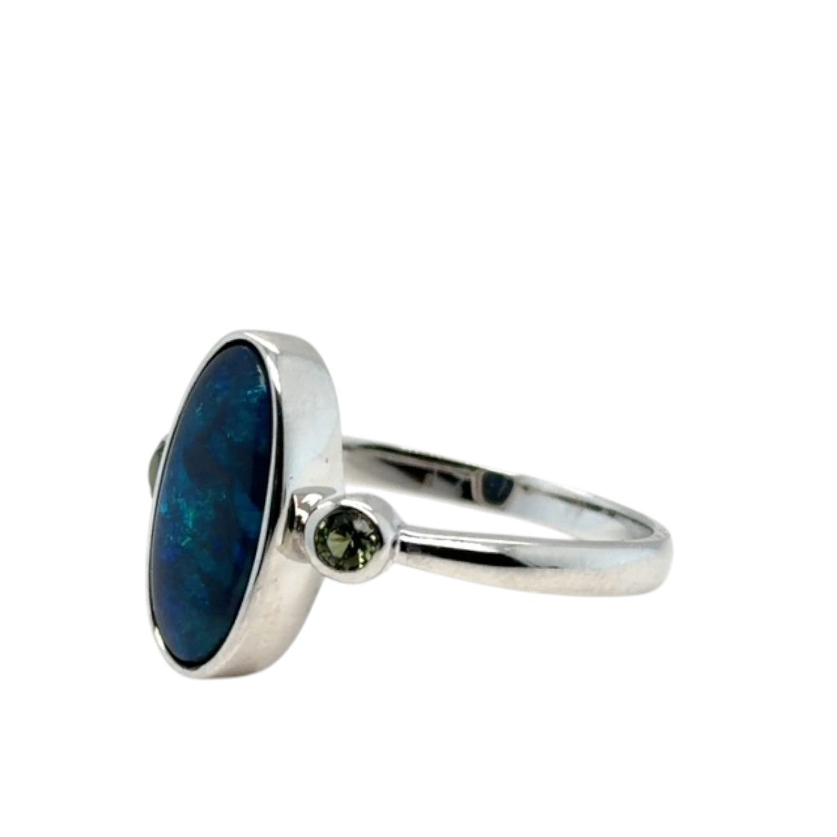 Sterling Silver Black Opal Ring (ssblkr260)