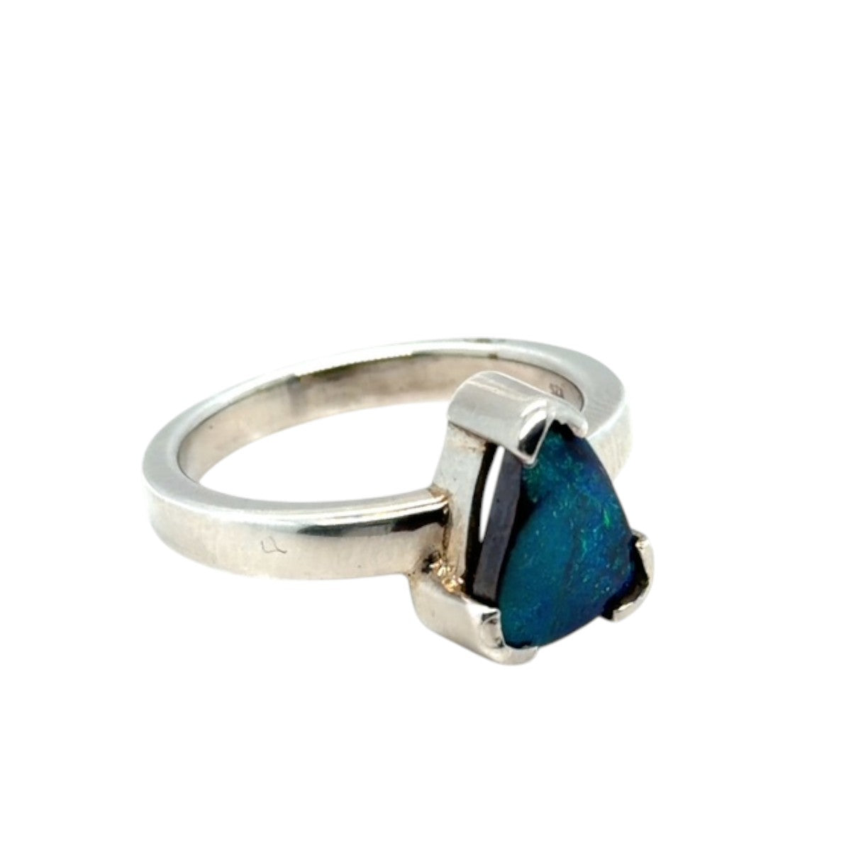 Sterling Silver Boulder Opal ring (ssbour334)