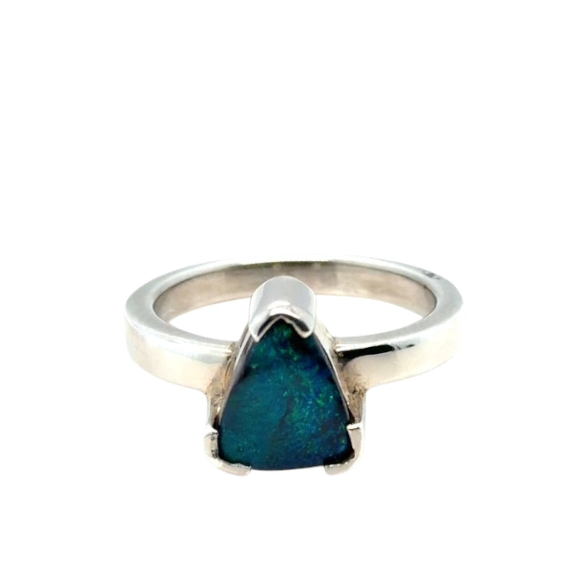 Sterling Silver Boulder Opal ring (ssbour334)