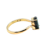 18ct Gold Black Opal Ring (blkr112)