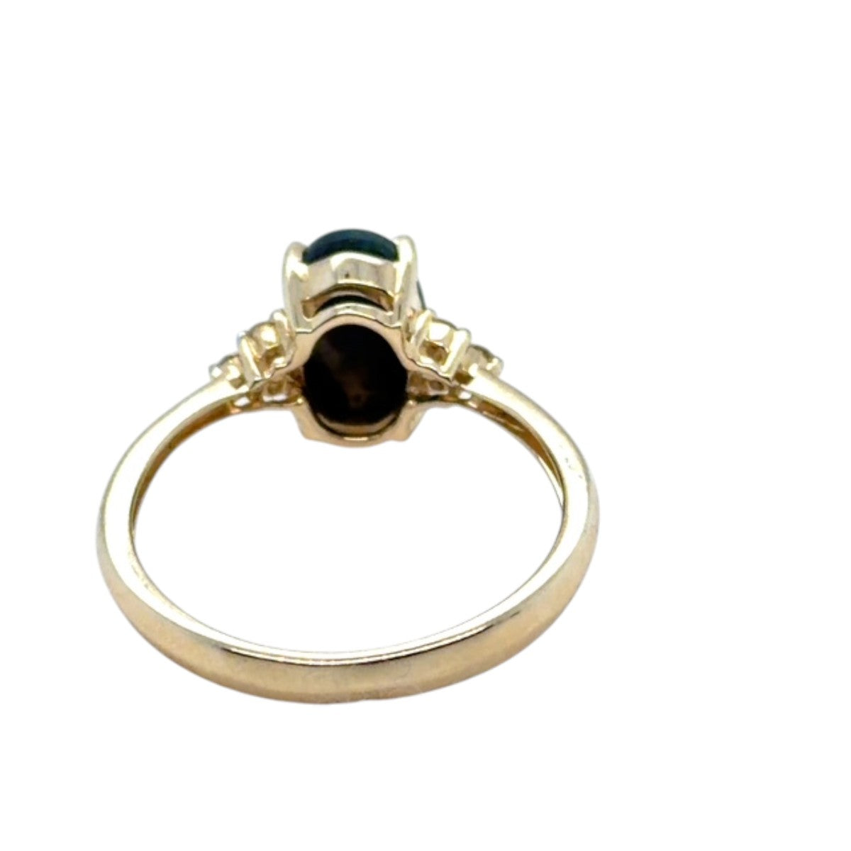 14ct Gold Black Opal Ring (blkr115)