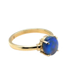 18ct Gold Black Opal Ring (blkr114)