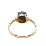 18ct Gold Black Opal Ring (blkr114)