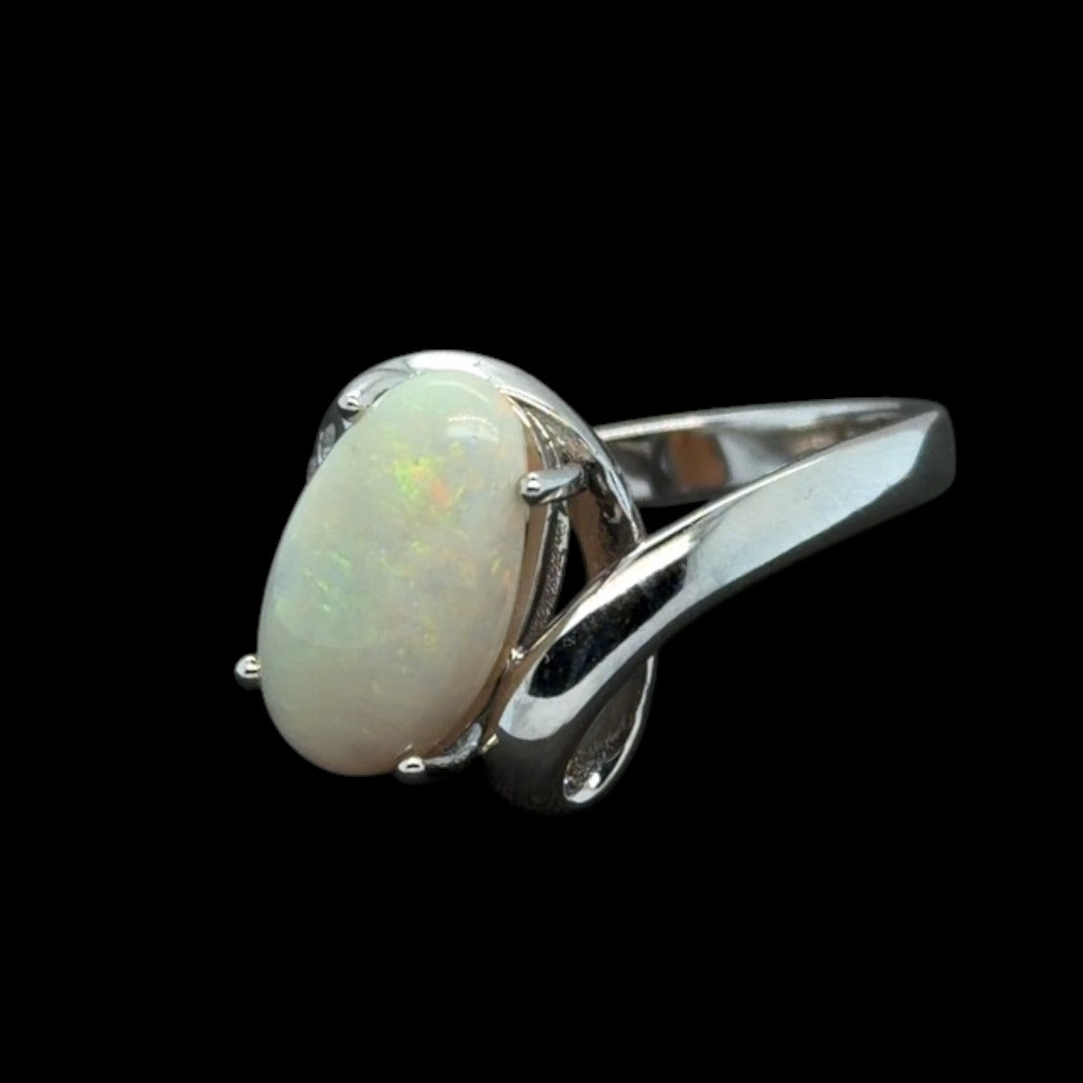 Sterling Silver Solid Opal Ring (sssr164)