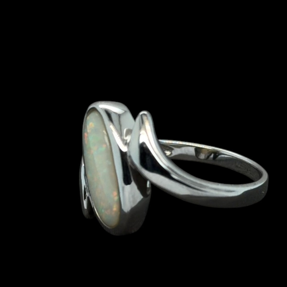 Sterling Silver Solid Opal Ring (sssr165)