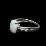 Sterling Silver Solid Opal Ring (sssr166)