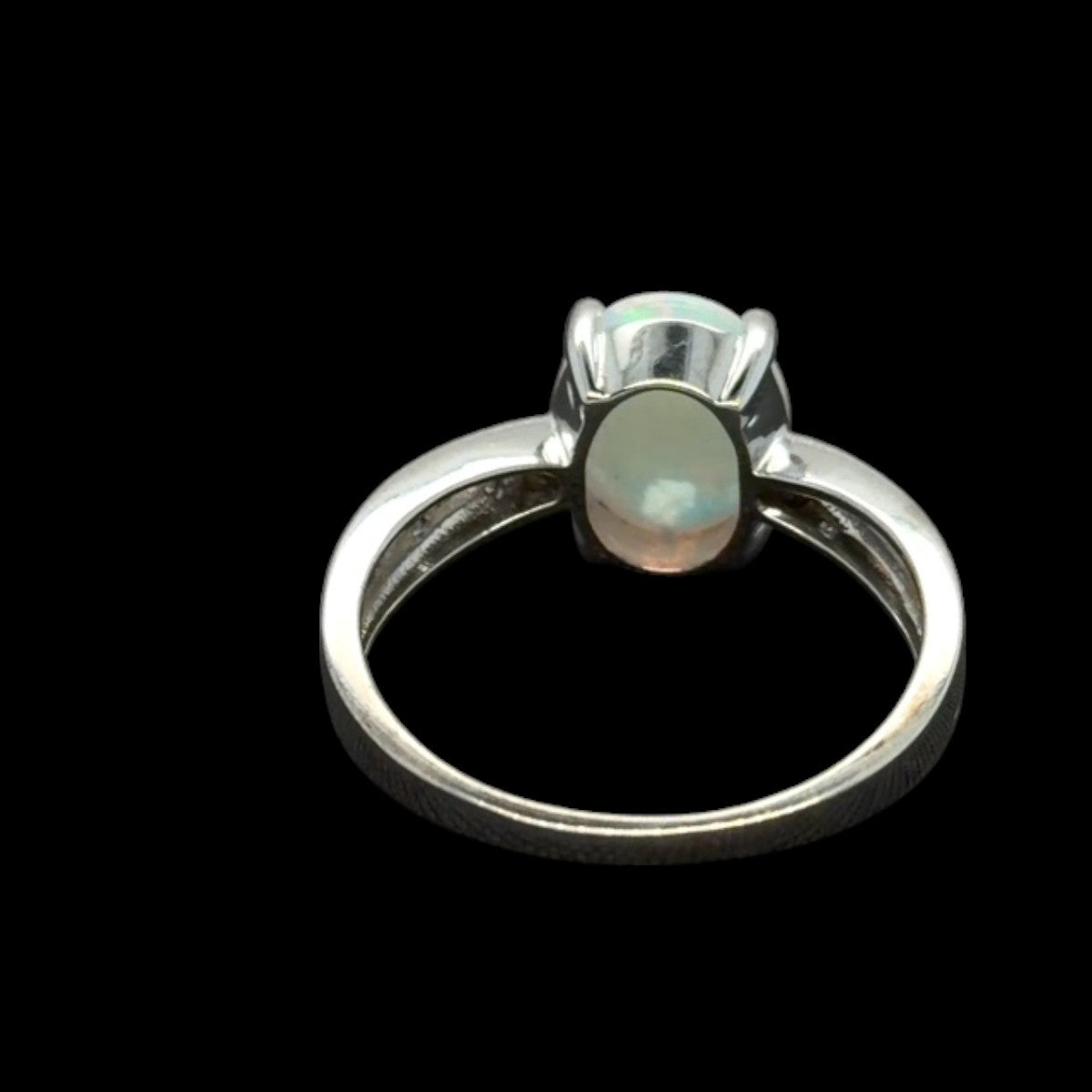 Sterling Silver Solid Opal Ring (sssr166)