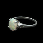 Sterling Silver Solid Opal Ring (sssr167)