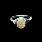 Sterling Silver Solid Opal Ring (sssr168)