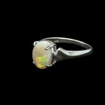 Sterling Silver Solid Opal Ring (sssr168)