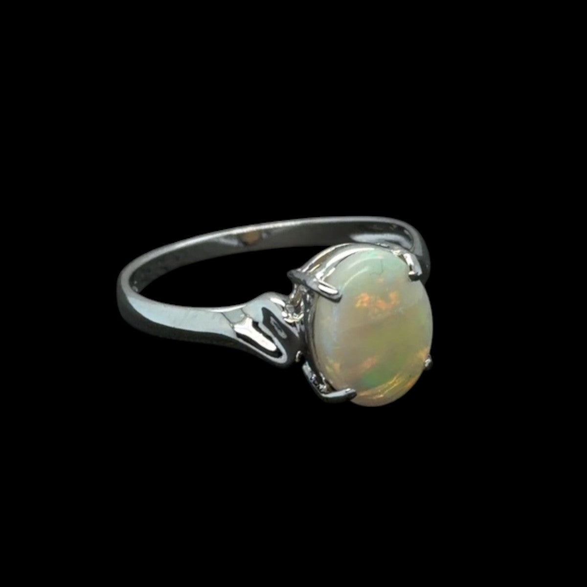 Sterling Silver Solid Opal Ring (sssr168)