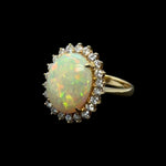 18ct Gold Solid Opal Ring (sr116)