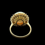 18ct Gold Solid Opal Ring (sr116)
