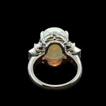 Platinum Solid Opal Ring (sr117)