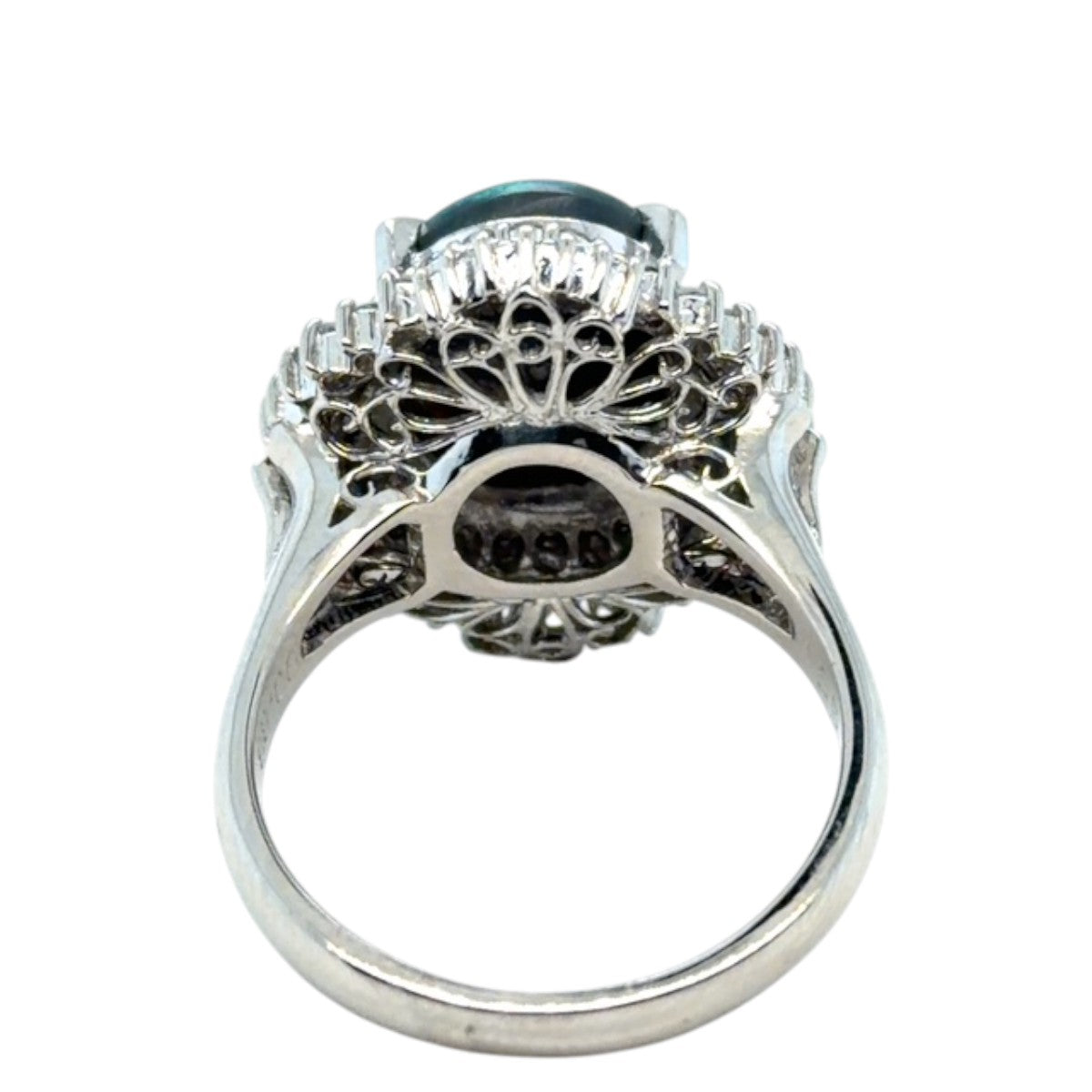 Platinum Solid Opal Ring (sr118)