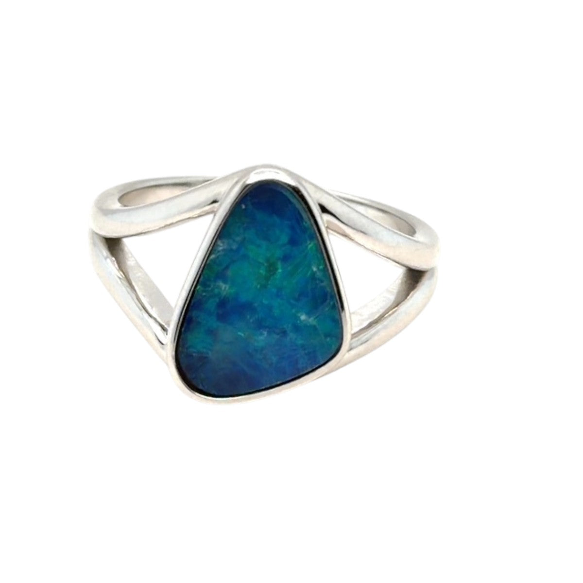 Sterling Silver Doublet Opal Ring (dr301)