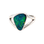 Sterling Silver Doublet Opal Ring (dr301)