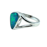 Sterling Silver Doublet Opal Ring (dr301)