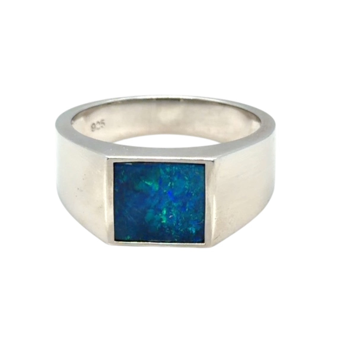 Sterling Silver doublet Opal Ring (dr302)