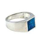 Sterling Silver doublet Opal Ring (dr302)