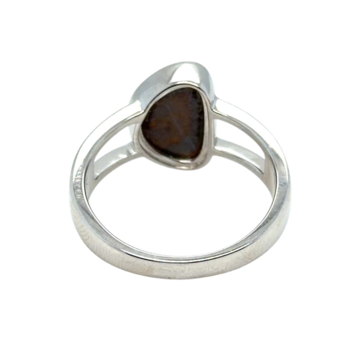 Sterling Silver Doublet Opal Ring (dr304)