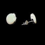 Sterling Silver Solid Opal Earrings (ssse9)