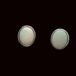 Sterling Silver Solid Opal Earrings (ssse9)