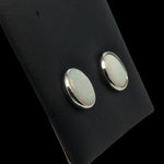 Sterling Silver Solid Opal Earrings (ssse9)