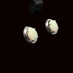 Sterling Silver Solid Opal Earrings (ssse97)