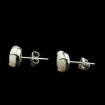 Sterling Silver Solid Opal Earrings (ssse98)