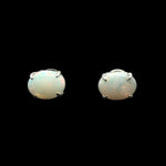 Sterling Silver Solid Opal Earrings (ssse98)
