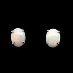 Sterling Silver Solid Opal Earrings (ssse98)