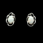 Sterling Silver Solid Opal Earrings (ssse99)
